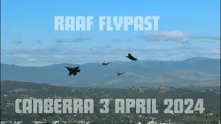 RAAF Flypast Canberra 3 April 2024