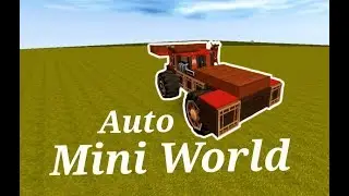 como hacer un auto en Mini World