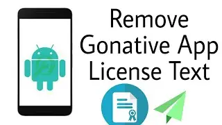 How to Remove Gonative.io App License Popup Text | Android App License Text Remove