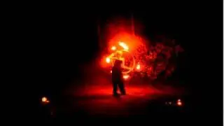 Fire hula hoop