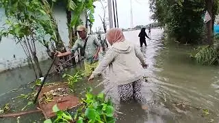 Mulai surut! Kondisi terkini banjir di kampung gabus akibat kali CBL meluap