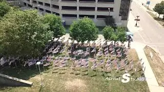 Waterloo Field Of Honor 2020 (from the Air)