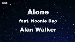 Alone - Alan Walker Karaoke 【With Guide Melody】 Instrumental
