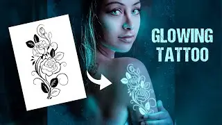 How to Add Glowing Tattoo in Your Body in Photoshop