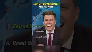 Колин Джост и Майкл Че читают шутки в прямом эфире. #snl #colinjost #kendricklamar #michaelche