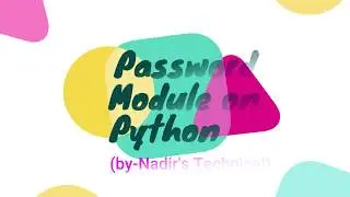 Password Module on python