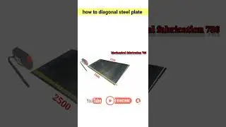 how diagonal steel plate #fabrication #mechanical #markings