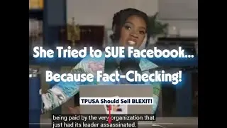 Candace Owens Tried to Sue Facebook for Fact-Checking Her! Israel Doesn't KNOW Her