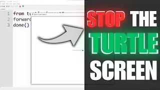 How to stop the screen of python turtle | #pythonturtle