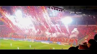 OPRAWA WIDZEW ŁÓDŹ - GÓRNIK ZABRZE l Goście nie weszli, race na sektorze Widzewa