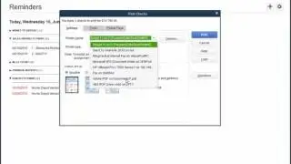 Remove all transactions that are to be printed in QuickBooks