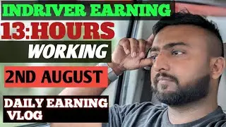 indriver earning ☺️lahore 2 august on Suzuki wagnar 13 hours working daily earnings vlog 🥰#indriver