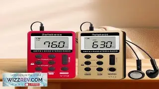 Retekess V112 Radio Mini Pocket Radio Receiver Portable Radios AM FM Rechargeble