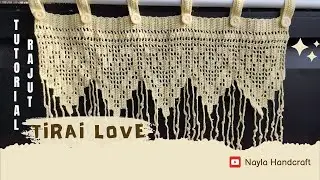 Tutorial Merajut Tirai motif 