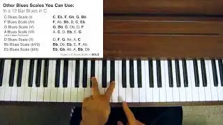 Blues Piano Tutorial - Using Multiple Blues Scales