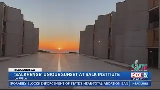 'Salkhenge' Unique Sunset At Salk Institute