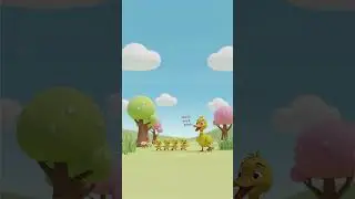 5 Little Ducks 🦆| Fun Counting Song #Shorts #nurseryrhymes #shortvideo #kidssongs #kidsshorts #viral
