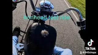 74 Harley Davidson ironhead chopper first test ride