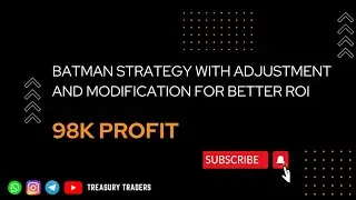 BATMAN STRATEGY | OPTION HEDGING | 98K PROFIT | NIFTY EXPIRY TRADE ANALYSIS
