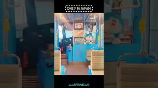 Only in Japan! DORAEMON Tram #Japan #Japan #travelvlog #doraemon