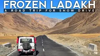 Jimny me ye kya ho gya || Snowfall ke liye ladakh Jana padega || Frozen Ladakh