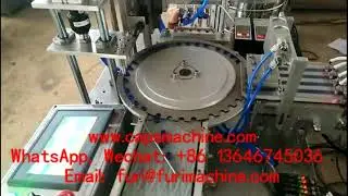 2 sides colors Auto select feeding cap wadding /liner foil inserting lining machine