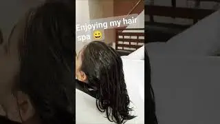 hair spa , deep conditioning 😻 $400 in identify salon #wallhanging #birthday #funny #funnycomedy
