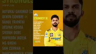 CSK strongest playing X1 #cricket #ipl #csk