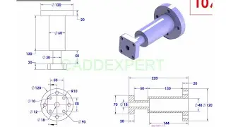 Solid Work Tutorial ☺️ |Part Modelling |pipe drawings | #Solidworks #Partmodelling