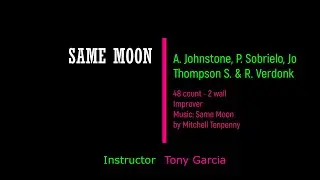 SAME MOON / ALISON JOHNSTONE, P. SOBRIELO, JO THOMPSON SZYMANSKI & ROY VERDONK /#linedance #country