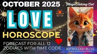 Love Horoscope October 2025 - Forecast for all 12 zodiacs with time code