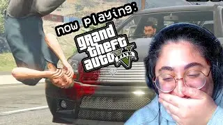 very much running people over on GTAV (playing for the first time)