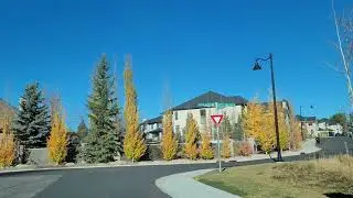 Driving Around The Neighborhood Of Aspen And Strathcona S.W. Calgary Alberta Canada