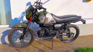 My Colt Scrambler 125 cc. Engine sound. Watch with headphones.