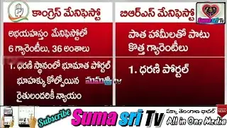 🖥️ BRS vs Congress 2023 Telangana Manifesto #sumasritv #srinivasguptacm