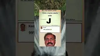 Xavier reacts| Xavier memes |Funny Memes |Comment Name with J |#memes #funny #xavier #shorts #funny
