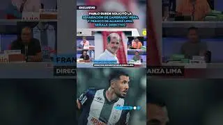 Pablo Guede solicit&oacute; la separaci&oacute;n de Zambrano, Pe&ntilde;a y Trauco de Alianza Lima, se&ntilde;ala directivo