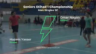 Speedball | Hazem Yasser vs Omar Nagah | Full Match | 2022 Etihad 1 Seniors SF