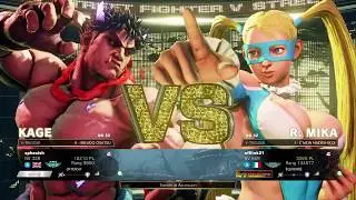 SFV AE : sphexish (Kage) vs offlink21 (R.Mika)