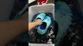 Custom Crocs using RIT DYE!