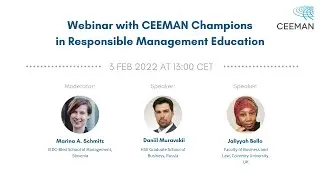 Webinar with CEEMAN Champions in Responsible Management Education