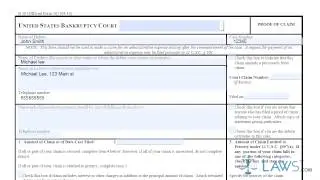 Instruction to fill proof of claim form