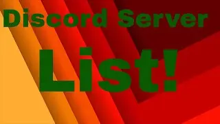 My Servers Are Now On The Discord Server List (DSL)!