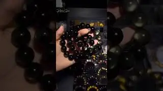 Mystic Light Obsidian Strings #parfaitecrystals #jewelry #obsidian #strings #mystery