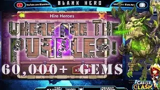 Castle Clash: Rolling 60K Gems! | Highlights Edition | (2017.08.22 WeGamers Stream ReRun)