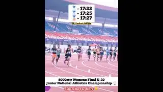 5000mtr Women's Final U20 🔥 | Junior National Athletics Championship 💯 | #shorts #5000mtr #athlete