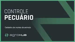 Cadastro de mortes de animais - Controle pecu&aacute;rio