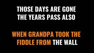 Isla Grant - Grandpa's Fiddle - AMP Karaoke