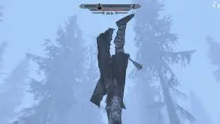 I juggled the poor old orc #skyrim #gaming #elderscrolls