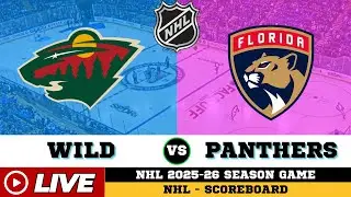 🔴LIVE : Florida Panthers Vs Minnesota Wild | NHL 2026 | NHL Live SCOREBOARD